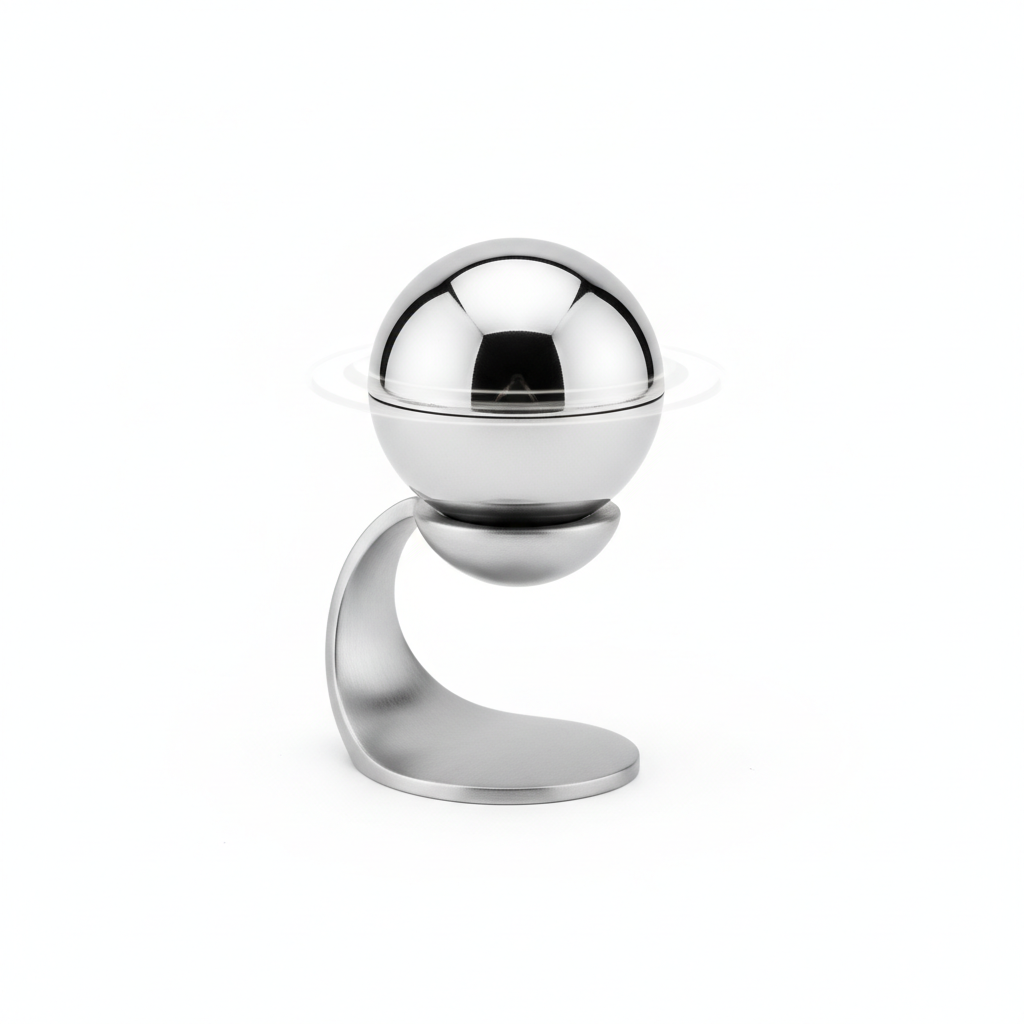 Desktop Spinning Ball sur support moderne